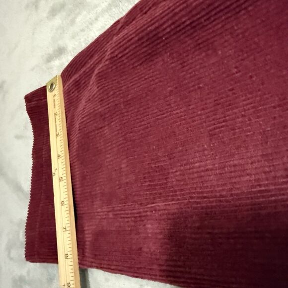 Krooked Eyes Corduroy Skateboard Pants Men M Red Maroon Skate Street Retro Y2K - Picture 9 of 11